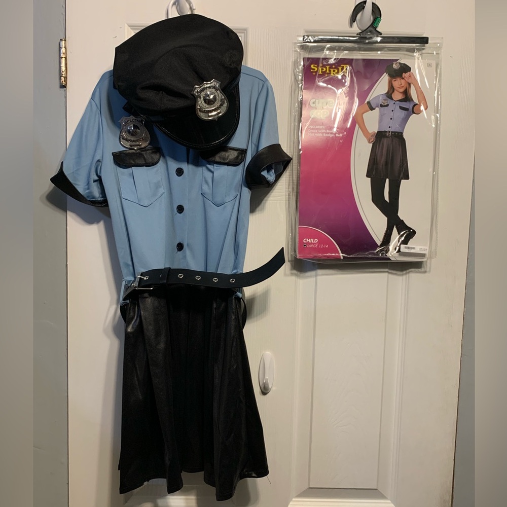 Kids Police Officer Costume - Blue and Black